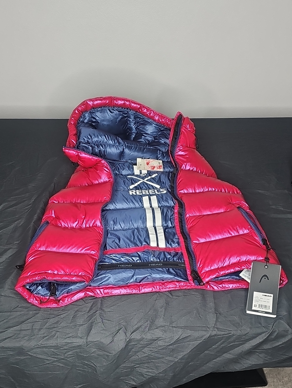 Head Pink and Navy Puffer Vest